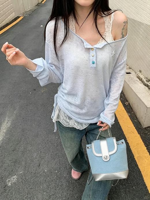 <曾小咸推荐>  韩系罩衫（无蕾丝打底） 日常119！！活动价79！！【预售款，预计3-15天发货】 商品图1