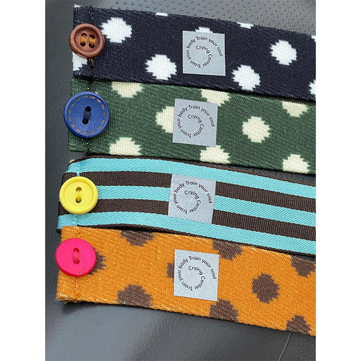 CryingCenter 撞色波点条纹束脚带骑车伴侣 哭喊中心 商品图1