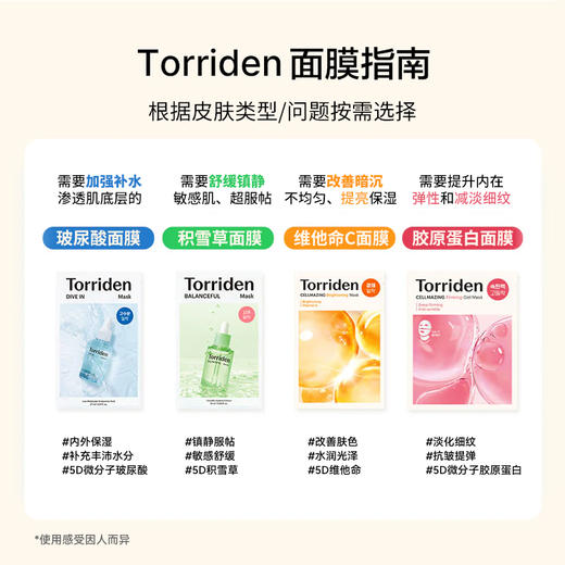 Torriden 桃瑞丹 维他命亮白面膜 26ml*10片 商品图1