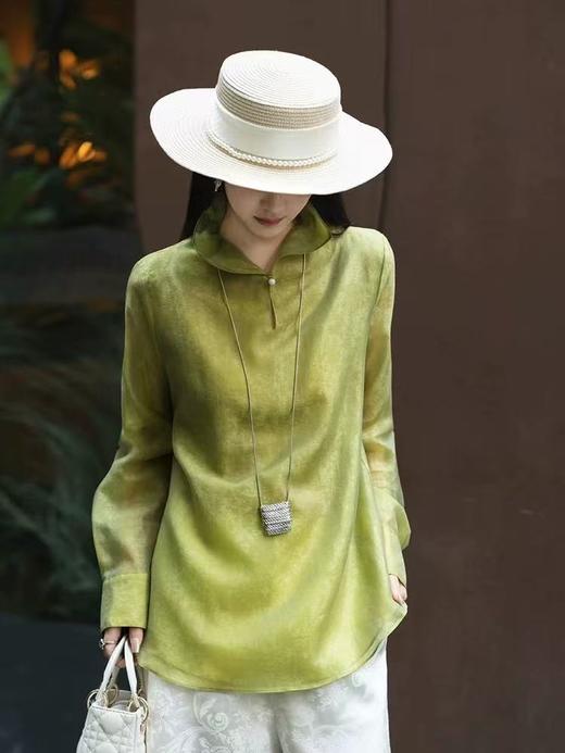 【东方雅韵】新中式天丝衬衫  柔滑垂顺天丝面料上衣 吸湿透气优于棉 耐洗不易变形 商品图8