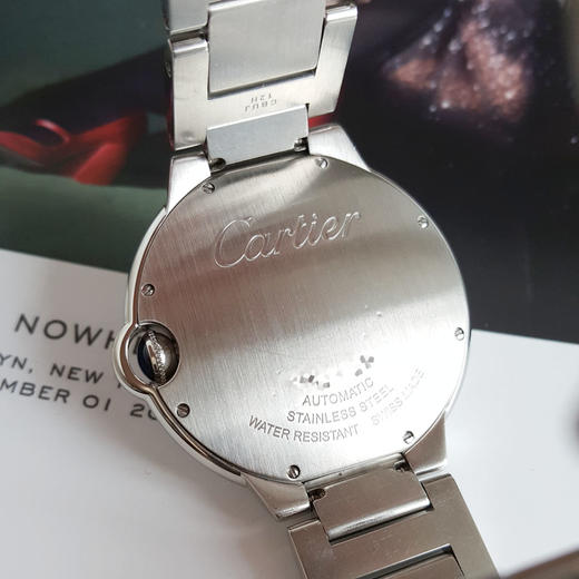 【95新】CARTIER卡地亚W69016Z4 自动机械日期显示42MM（男款）蓝气球系列 精钢/表圈后镶钻石020426TJ14 商品图4