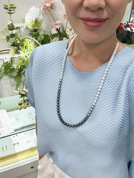 【挚友限定】60cm熊猫配色四季彩串珠项链 商品图4