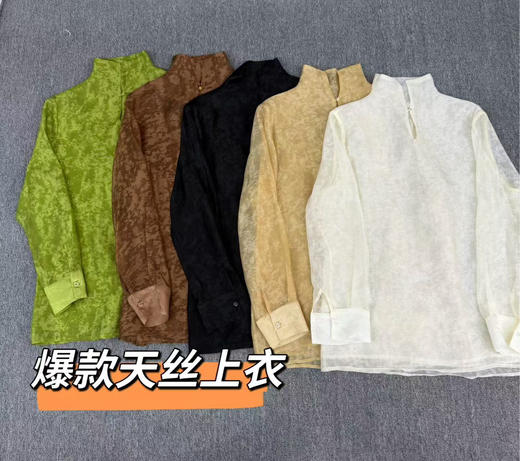 【东方雅韵】新中式天丝衬衫  柔滑垂顺天丝面料上衣 吸湿透气优于棉 耐洗不易变形 商品图4
