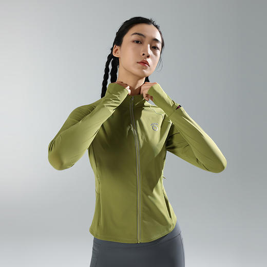 马孔多 | 女子针织拉链衫6.0立领修身轻薄透气运动针织拉链外套 商品图1