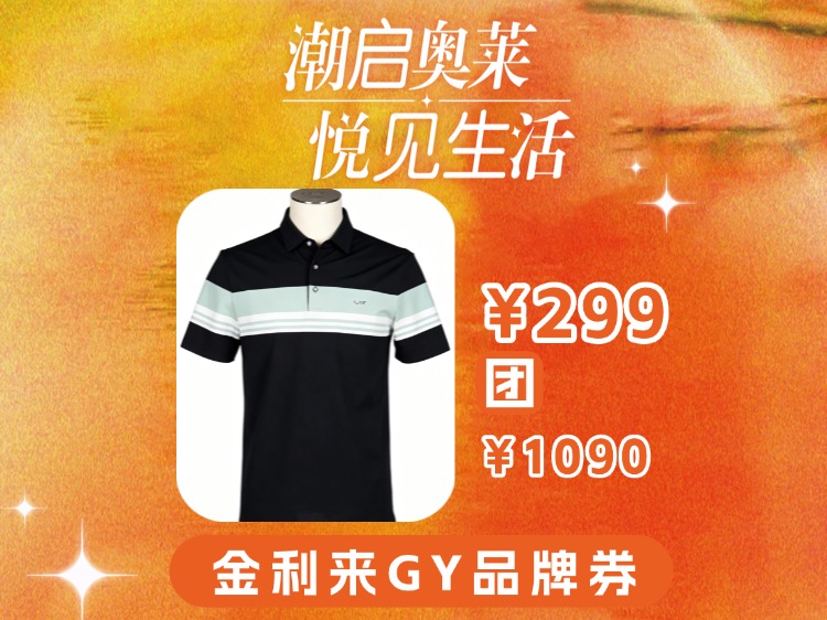 【奥莱专区】金利来GY夏装T恤TSF0109