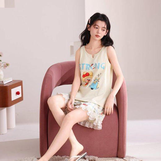 Sweet女孩卡通甜美家居服两件套-纪念日百货门店同款171152615 商品图2