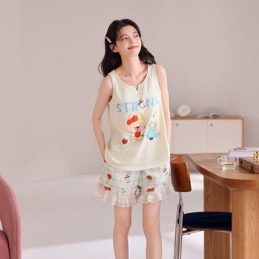 Sweet女孩卡通甜美家居服两件套-纪念日百货门店同款171152615 商品图4