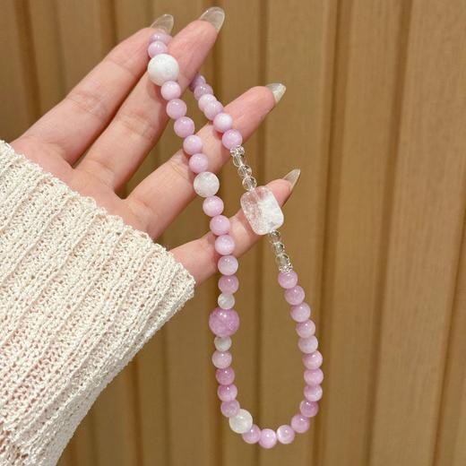 ARSIS｜晶石系列 招贵静心 · 紫锂辉雪花幽灵双圈串珠手链 商品图2