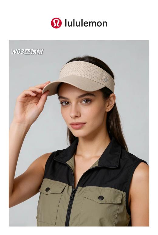 F041504夏季新款加长帽檐速干网眼轻便情侣款防嗮吸汗空顶帽 商品图11