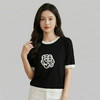 奢姿雅经典山茶花冰丝针织短袖夏季经典撞色T恤M-2XL 商品缩略图2