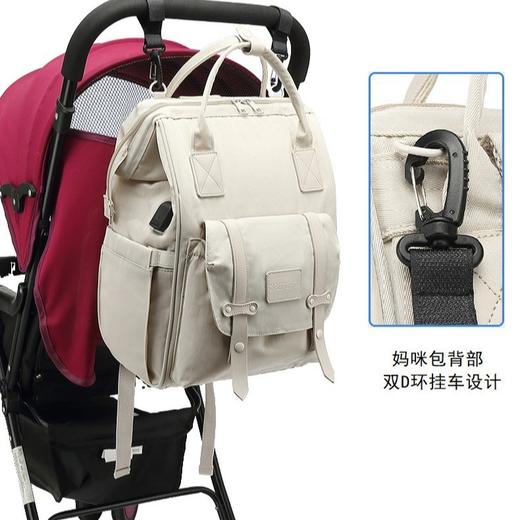 【防水材质！耐用易清洁】手提妈咪包双肩背包多功能宝妈防水母婴包包大容量妈妈包轻便。xb 商品图2