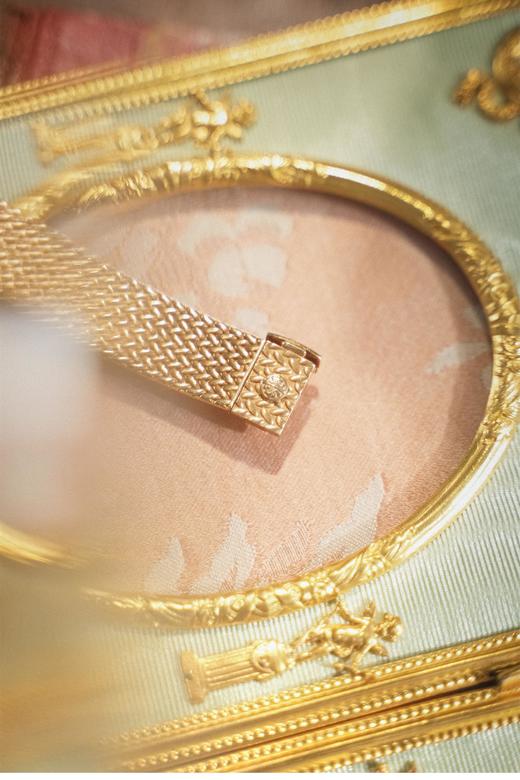 独角鹿西洋古董1980年代瑞士顶级钟表世家百达翡丽出品18K黄金镶嵌钻石青金石表盘女士机械腕表 商品图8