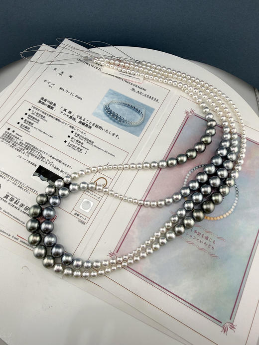 【挚友限定】80cm铂金灰渐变珠四季彩串珠 商品图1