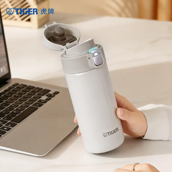 虎牌（TIGER）保温保冷杯高颜值弹盖水杯子MMJ-A36C-WM奶油雪糕 商品图3