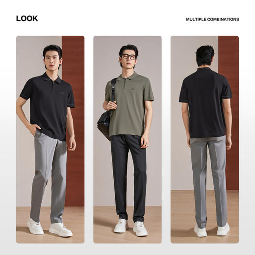 【伊力特/拉链门襟】柒牌男装2026夏季新款高端时尚短袖POLO衫 130T70460 商品图2