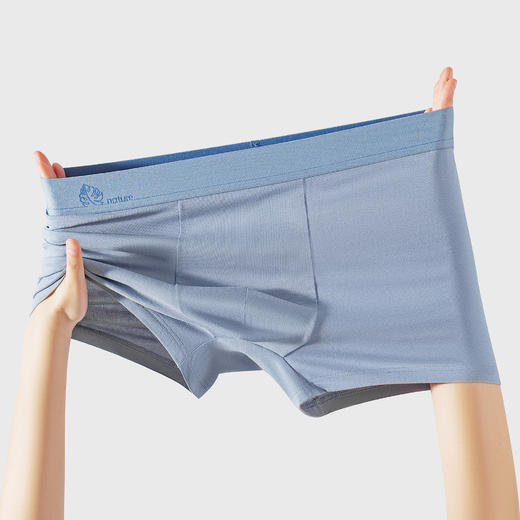 连绵·男士10A抗菌汉麻棉超舒平角裤（3条装） 商品图6
