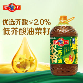 多力【沙溢同款】食用油 非转基因压榨浓香菜籽油5L 粮油 菜油 植物油 /粮油调味 /食用油 /菜籽油 商品图2