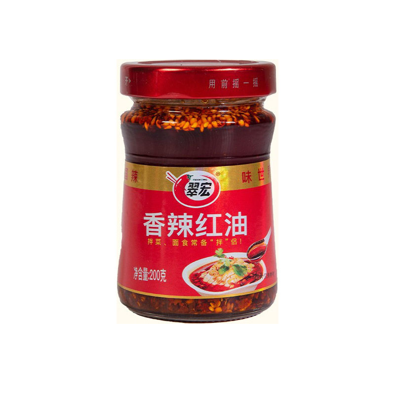 翠宏麻辣红油辣椒油200g商用川味四川特产红油辣椒油炒菜凉拌批发