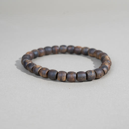 中国沉香文化博物馆 绿奇楠鼓珠沉香手串0.7（99沉）5.8g 商品图1