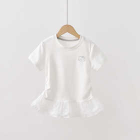 【秒杀】拉慕儿蕾丝拼接短袖