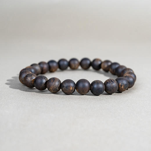 中国沉香文化博物馆 绿奇楠圆珠沉香手串0.8*24*7g+（沉） 商品图3