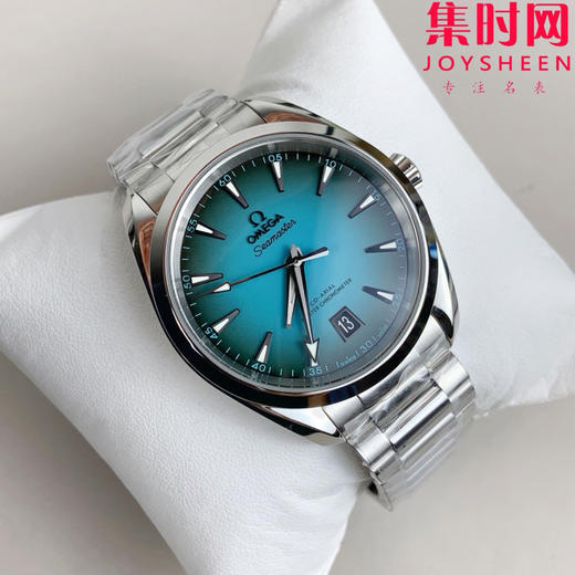 欧米茄VS海马150米系列 绿松石 6点位日历 Aqua Terra 150米腕表 8800一体机 表径38mm 中性腕表 男女皆可佩戴 小手腕福音 商品图2