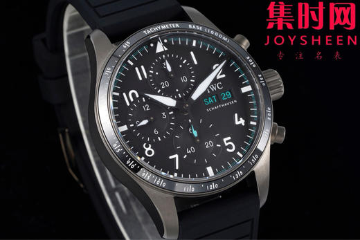 BLS万国新款飞行员计时系列 黑武士 飞行员计时双历 F1马石油车队 AMG马石油绿 7750机 男士腕表 表径41.1mm 精益求精 商品图2