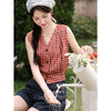 鹿向南【0417/20:00新品前1小时7折限量100件】V领红色吊带背心 商品缩略图4