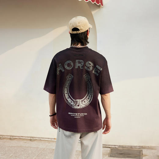 【新品上新】HX 夏季圆领短袖T恤纯棉C102620039101/02 商品图3