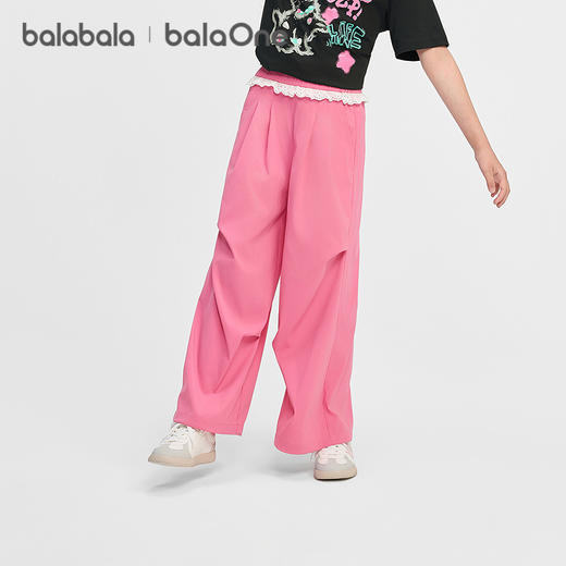 巴拉巴拉童装儿童裤子女童长裤夏装薄款2026新款中大童伞兵裤时尚 商品图0