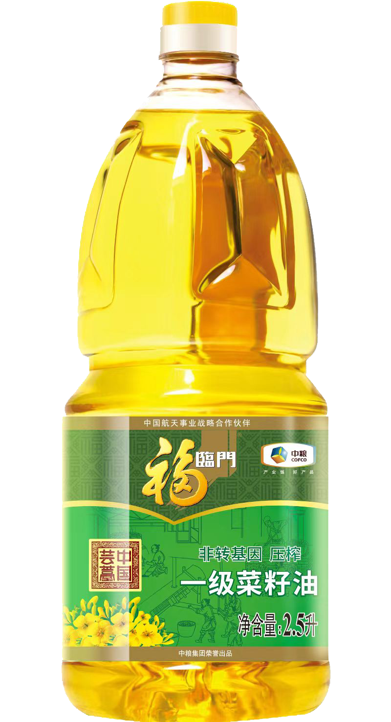 中粮福临门非转基因压榨一级菜籽油2.5L