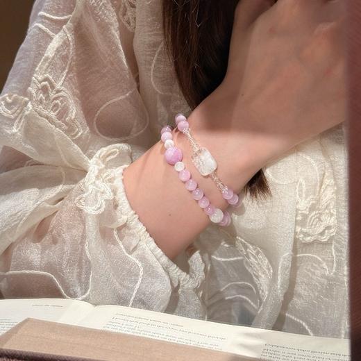 ARSIS｜晶石系列 招贵静心 · 紫锂辉雪花幽灵双圈串珠手链 商品图3