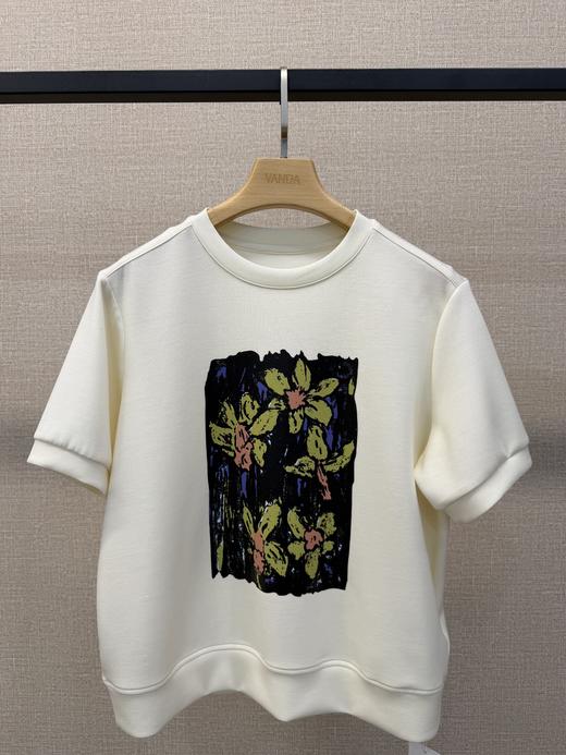 白墨拉花T恤 商品图4