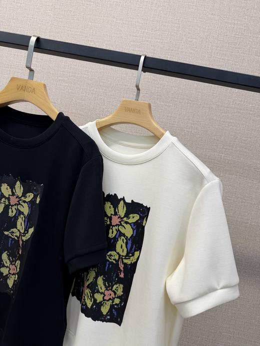 白墨拉花T恤 商品图3