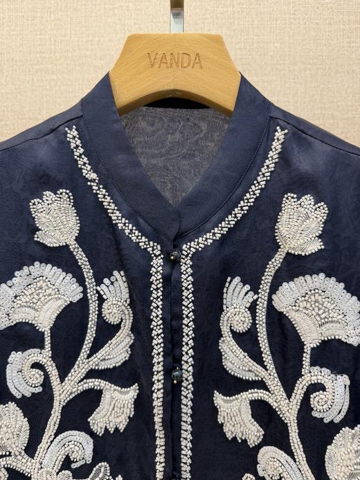 桑蚕丝刺绣马甲 商品图1