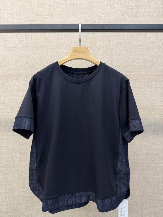 牛仔拼接上衣 商品图1