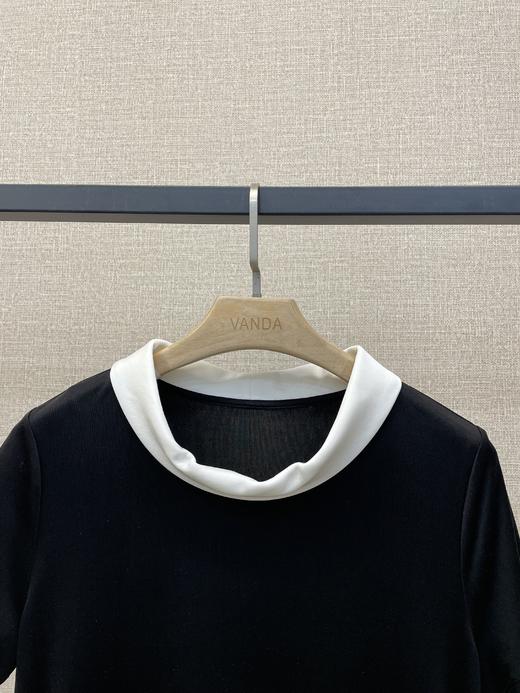 赫本风撞色T恤 商品图2