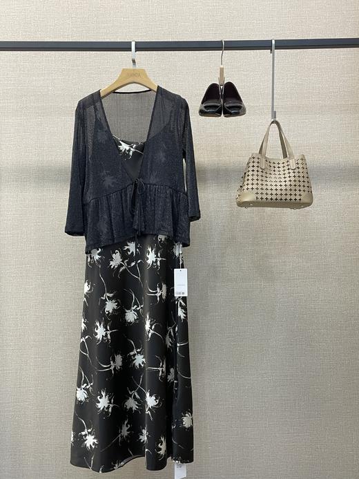 意式银丝带开衫 商品图0