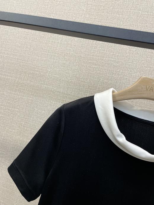 赫本风撞色T恤 商品图3