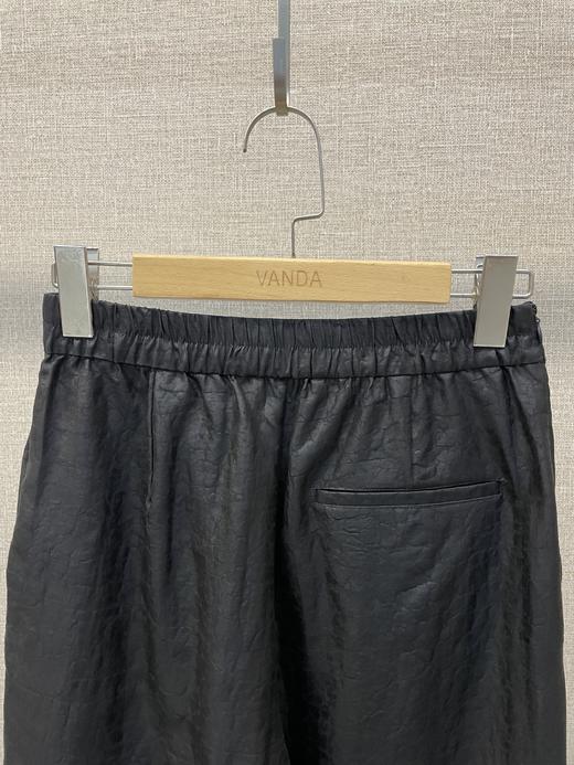 重磅刺绣拼接香云纱直筒裤 商品图5