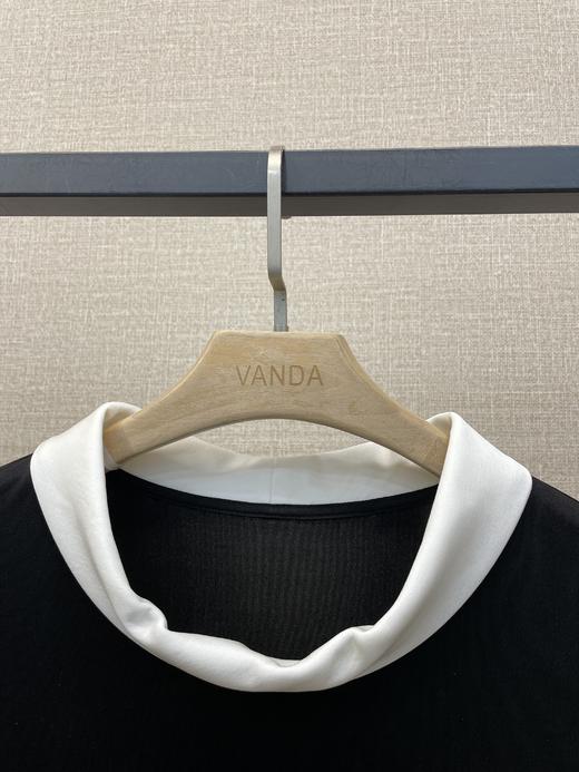 赫本风撞色T恤 商品图4