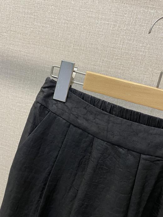 重磅刺绣拼接香云纱直筒裤 商品图4