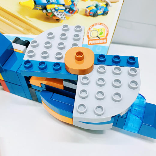 【不到百元搞定娃的创意世界！】👍🏻费乐国内大颗粒top级，【费乐百变战斗机&百变坦克任选】，一套顶多套 ✅ 大颗粒，防吞咽，3岁+放心玩 商品图2