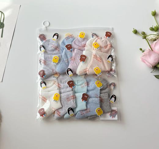 直发【发五双】爱M儿童网眼袜子， 品牌纱线，汗脚胖脚娃超爱！绵软轻薄又透气 商品图4