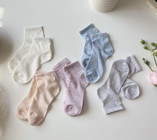 直发【发五双】爱M儿童网眼袜子， 品牌纱线，汗脚胖脚娃超爱！绵软轻薄又透气 商品图1