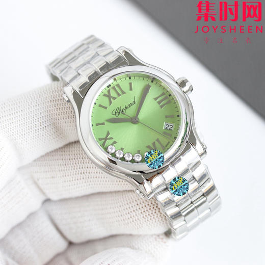 萧邦快乐钻系列 快乐钻石英手表 小号30mm 3钻，大号36mm 5钻，女士腕表 商品图2