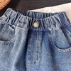 2026新款夏款棉质牛仔布童装 可爱卡通绣花牛仔短裤 商品缩略图7