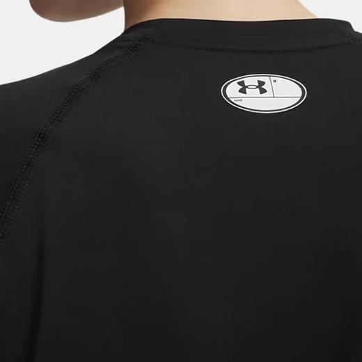 安德玛UA春夏新款HeatGear女子弹力训练运动紧身短袖 1365460-008 商品图2