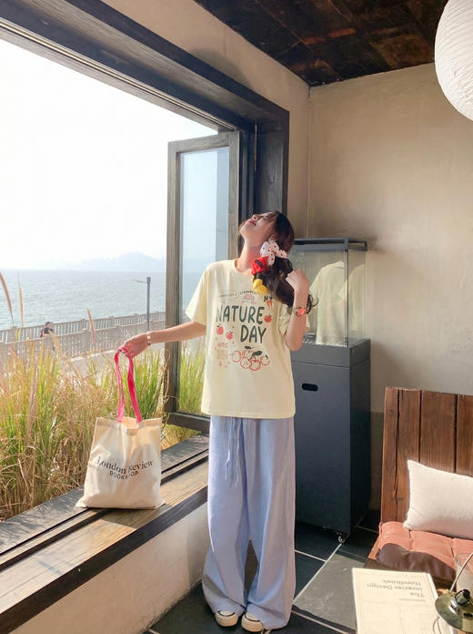 <曾小咸推荐>4.17现货秒杀 ！微信超特价！韩系印花短袖t 日常119.99 立减60 秒杀59.99！！ 商品图7