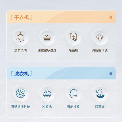 海尔（Haier）洗烘套装 EG100PRO87S+EHG100PRO87S 商品图2